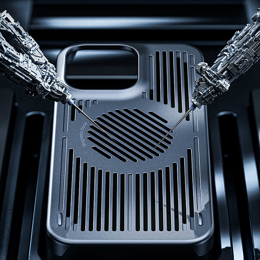 Apple iPhone 13 Pro Max Kılıf Benks Bizzard Soğutucu Özellikli Oyuncu Telefon Kılıfı Gri