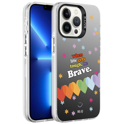 Apple iPhone 13 Pro Max Kılıf Desenli Zore Silver Sert Kapak