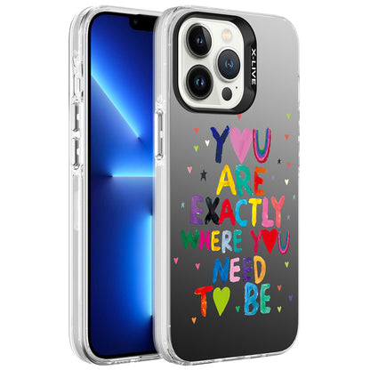 Apple iPhone 13 Pro Max Kılıf Desenli Zore Silver Sert Kapak