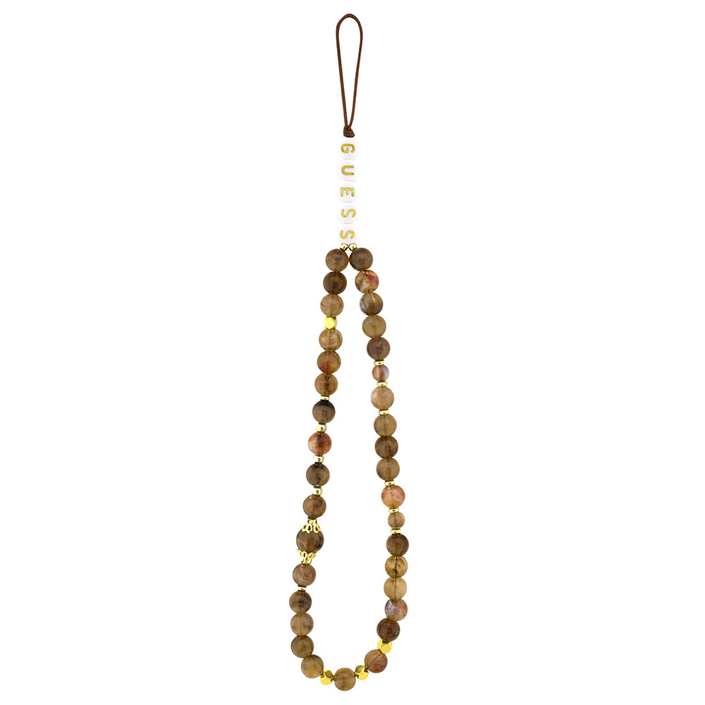 Apple iPhone 13 Pro Max Kılıf Guess Orjinal Lisanslı PU Deri Bilek Askı İpli Metal Büyük 4G ve Yazı Logolu Kapak Pembe