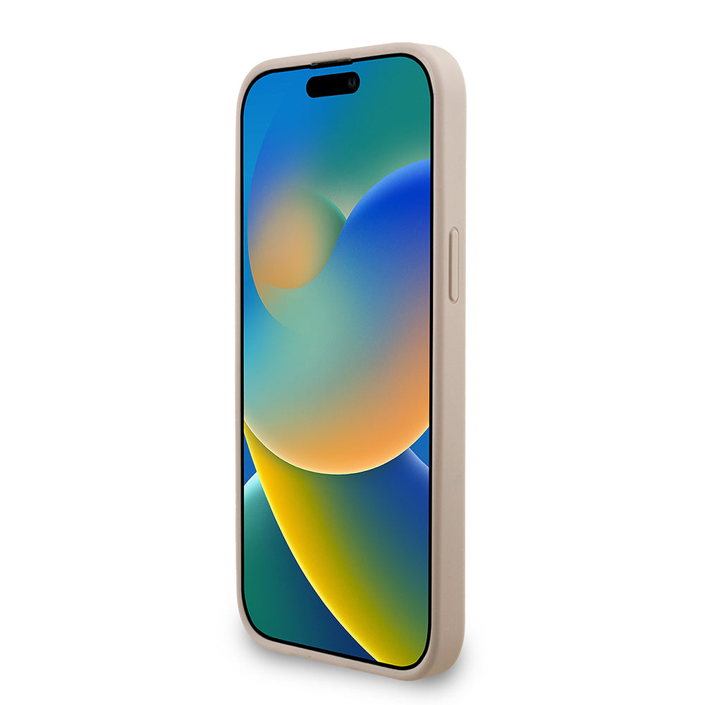 Apple iPhone 13 Pro Max Kılıf Guess Orjinal Lisanslı PU Deri Bilek Askı İpli Metal Büyük 4G ve Yazı Logolu Kapak Kahverengi