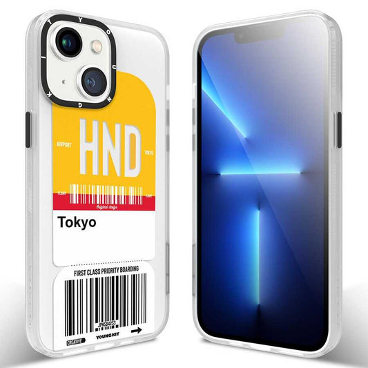 Apple iPhone 13 Kılıf YoungKit Any Time Trip Serisi Kapak CL028 Shangai