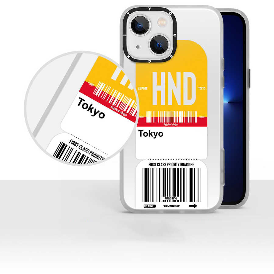 Apple iPhone 13 Kılıf YoungKit Any Time Trip Serisi Kapak CL028 Shangai