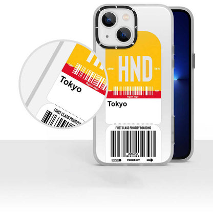 Apple iPhone 13 Kılıf YoungKit Any Time Trip Serisi Kapak CL027 Paris