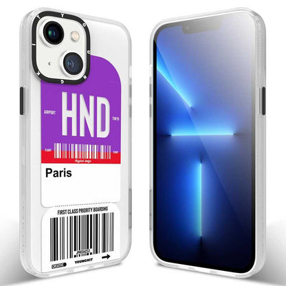 Apple iPhone 13 Kılıf YoungKit Any Time Trip Serisi Kapak CL027 Paris
