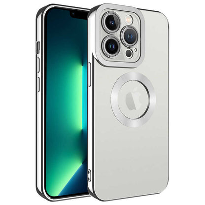 Apple iPhone 13 Pro Max Kılıf Kamera Korumalı Logo Gösteren Zore Omega Kapak
