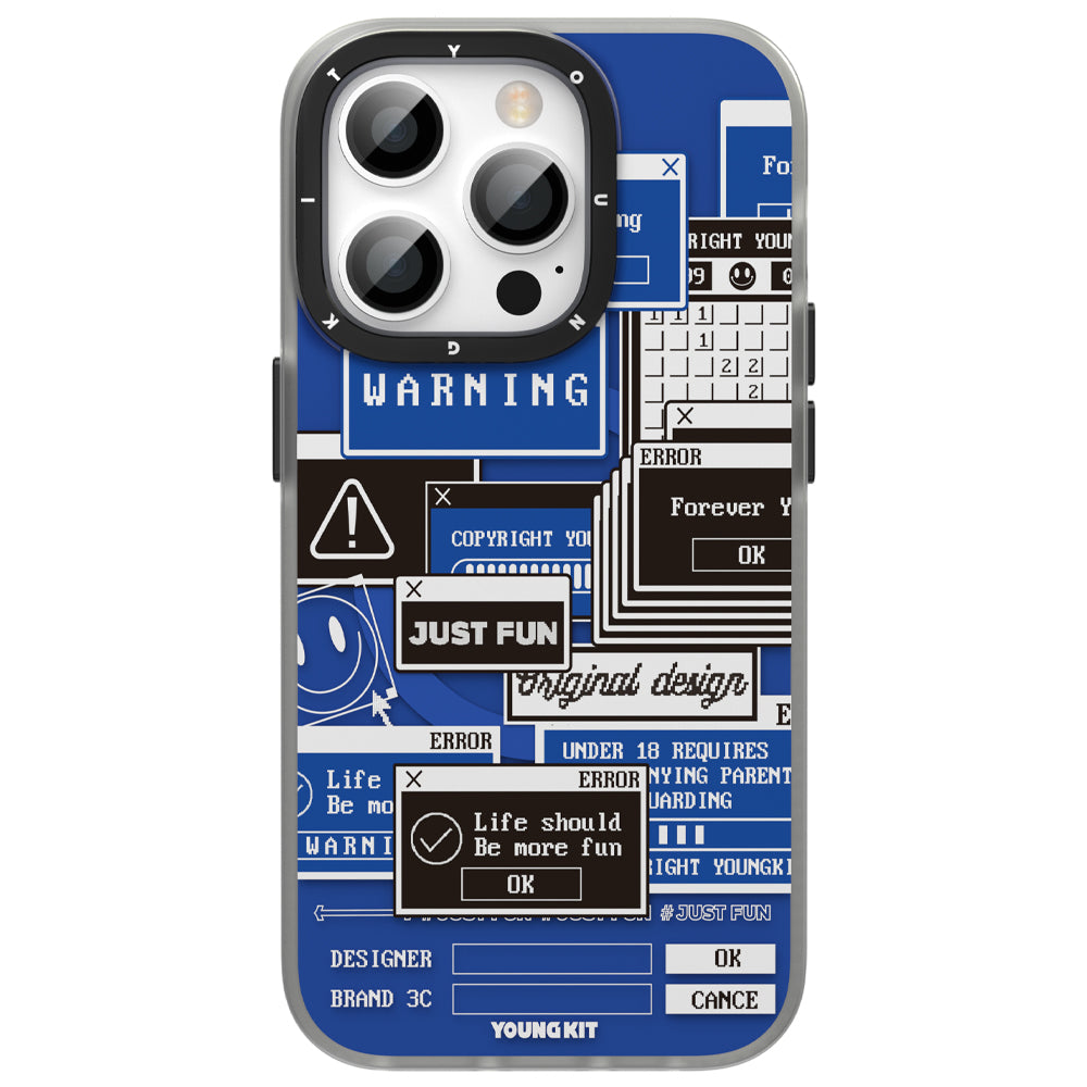 Apple iPhone 13 Pro Max Kılıf M-safe Şarj Özellikli YoungKit Code Case Serisi Kapak Mavi