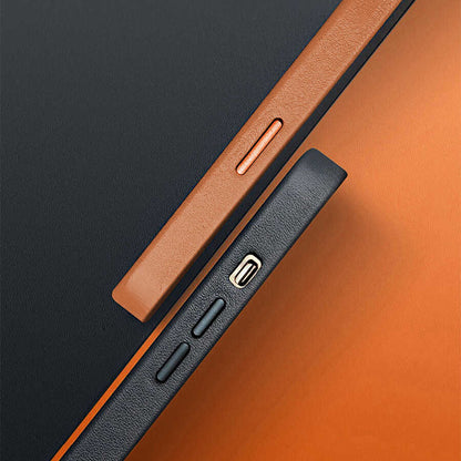 Apple iPhone 13 Pro Max Kılıf Wiwu M-safe Magnetic Kapak Kahverengi