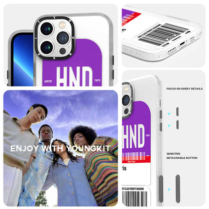 Apple iPhone 13 Pro Max Kılıf YoungKit Any Time Trip Serisi Kapak CL026 Hong Kong