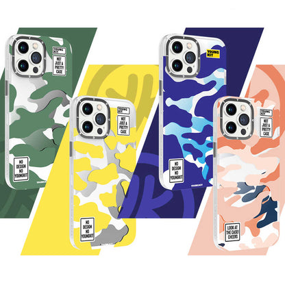 Apple iPhone 13 Pro Max Kılıf YoungKit Kamuflaj Serisi Kapak Yeşil
