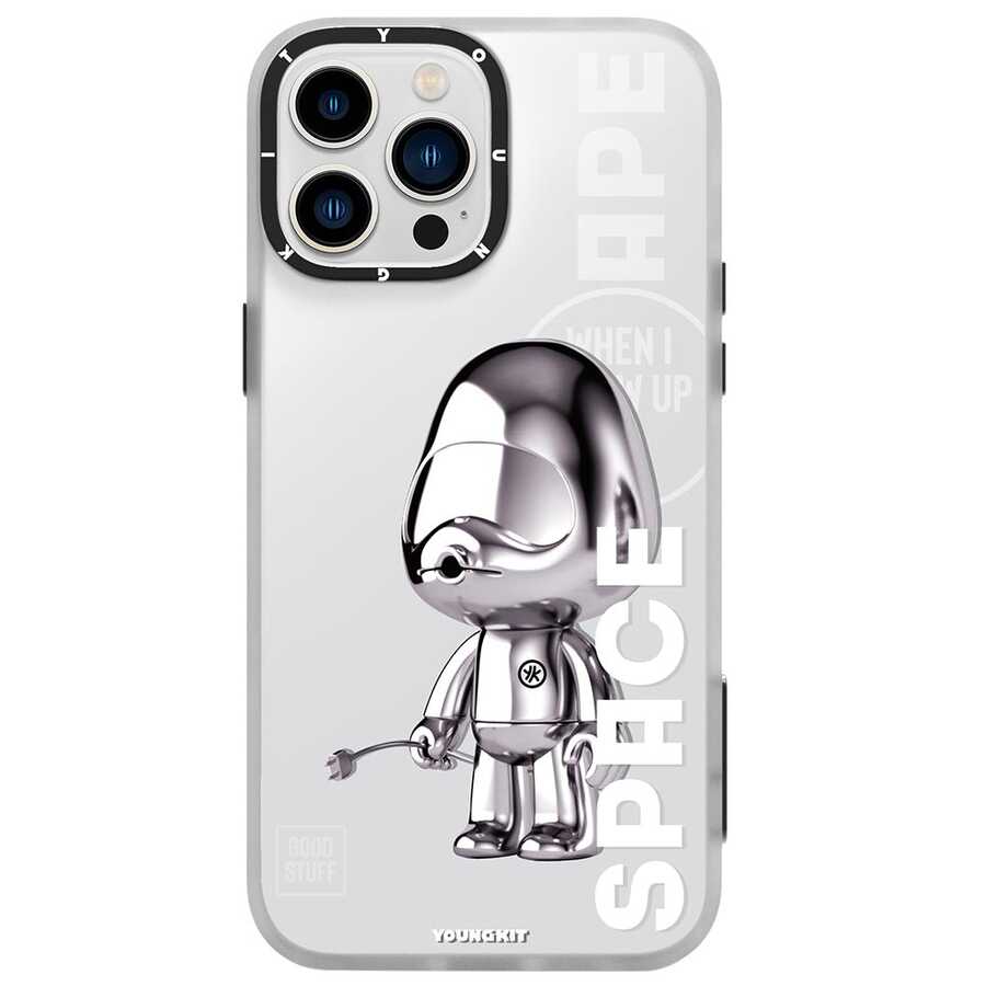Apple iPhone 13 Pro Max Kılıf YoungKit Klasik Serisi Kapak CL001 Astronaut