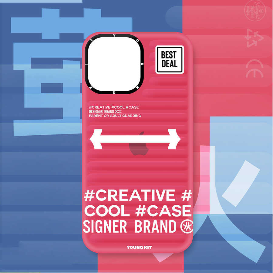 Apple iPhone 13 Pro Max Kılıf YoungKit Luggage FireFly Serisi Kapak Mavi