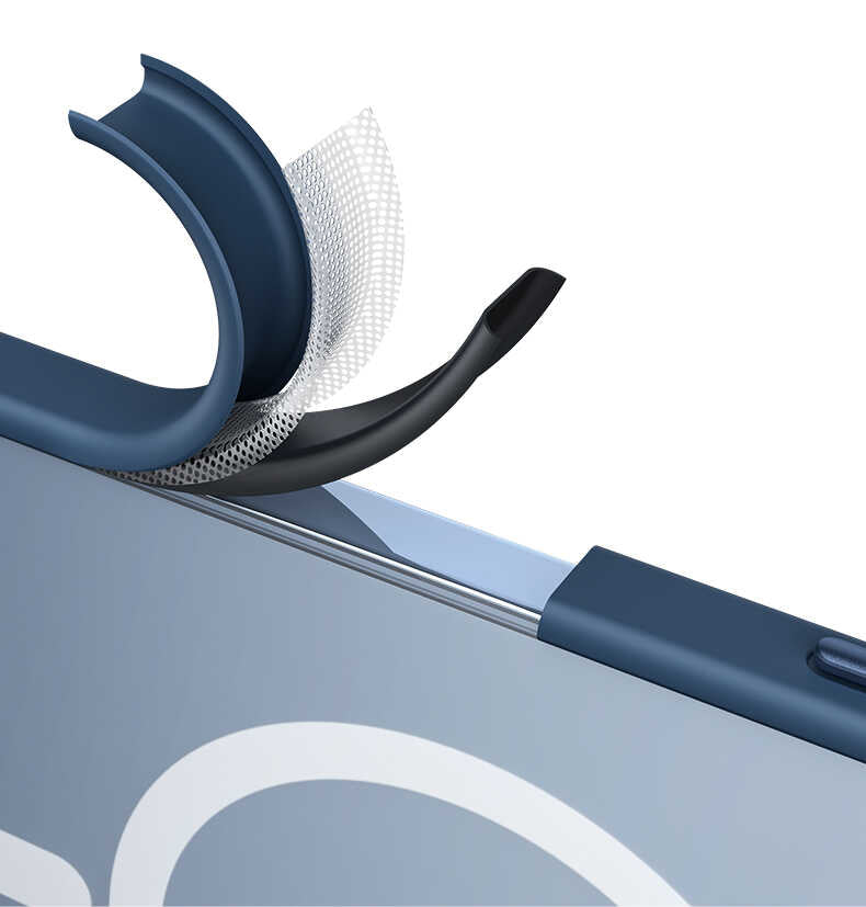 Apple iPhone 13 Pro Max Kılıf Zore Retro Kapak Mavi