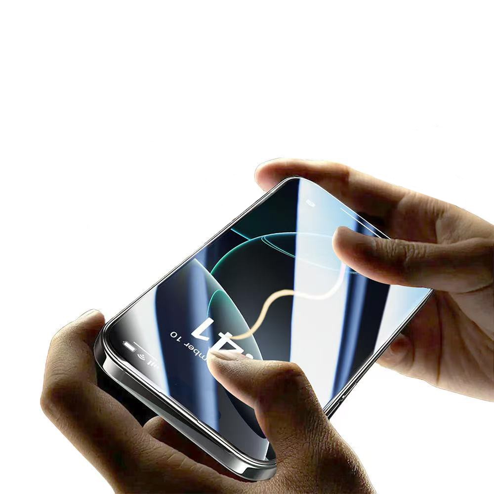 Apple iPhone 13 Pro Max Zore 2.5D Oliv HD Temperli Cam Ekran Koruyucu + Kolay Uygulama Aparatı