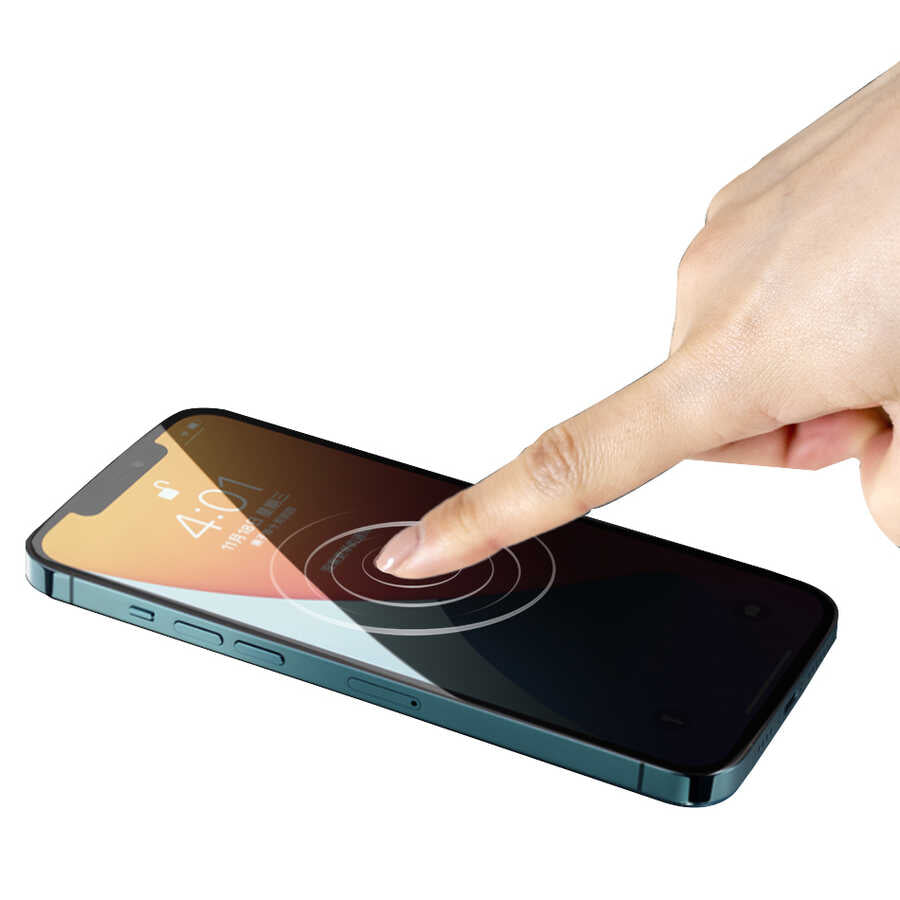 Apple iPhone 13 Pro Wiwu iPrivacy HD Anti-Peep Ekran Koruyucu Siyah