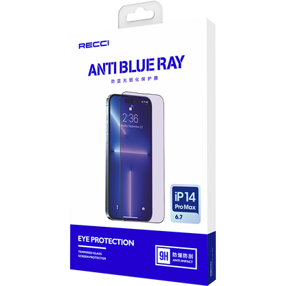 Apple iPhone 13 Recci Anti-Blue Light Cam Ekran Koruyucu Renksiz