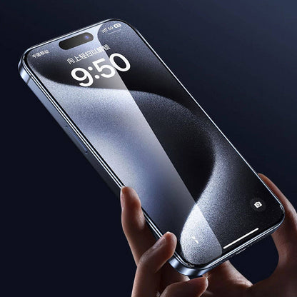 Apple iPhone 13 Wiwu GT-008 Polimer Oleofobik Kaplama Şeffaf Pürüzsüz Temperli Cam Ekran Koruyucu 10'lu Paket Siyah