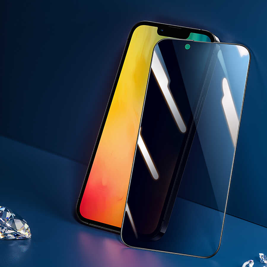 Apple iPhone 14 Benks 0.3mm V Pro Privacy Hayalet Ekran Koruyucu Siyah