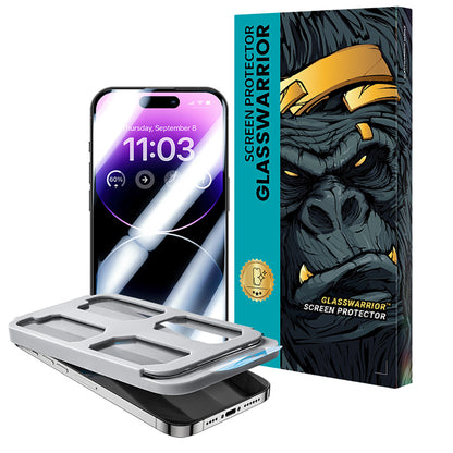 Apple iPhone 14 Benks Glass Warrior Cam Ekran Koruyucu Siyah