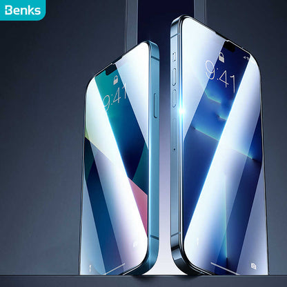 Apple iPhone 14 Benks Mat Ekran Koruyucu Parmak İzi Bırakmayan Oyunculara Özel Ekran Filmi Siyah