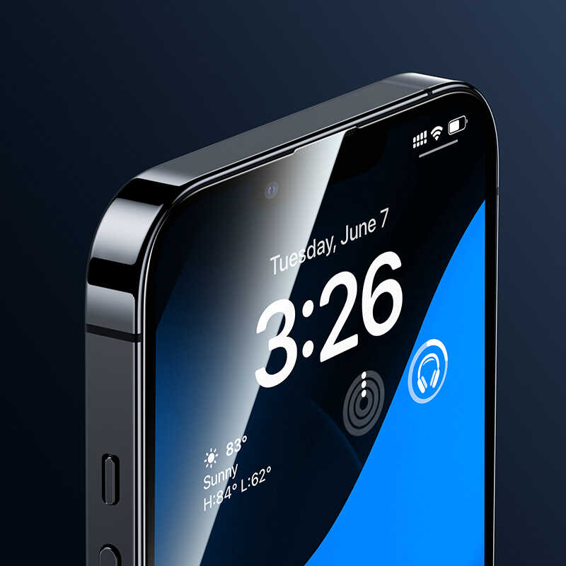 Apple iPhone 14 Benks Warrior Safir Coating Cam Ekran Koruyucu Siyah