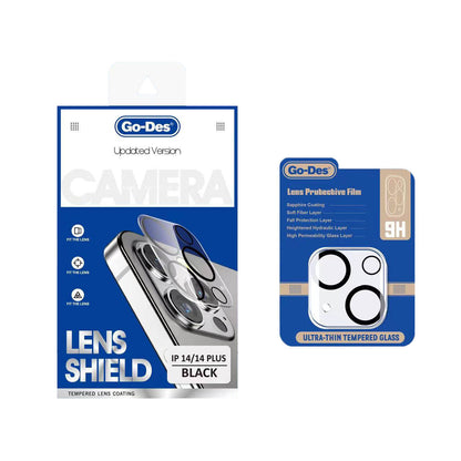 Apple iPhone 14 Go Des Lens Shield CL-14 Kamera Lens Koruyucu Renksiz