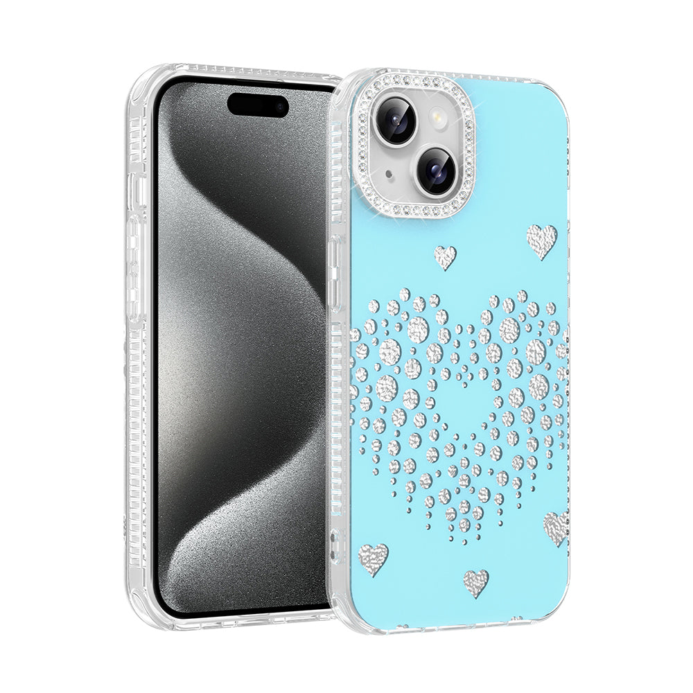 Apple iPhone 14 Kılıf Damla Taşlı Zore Rivas Sert PC Kapak