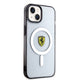 Apple iPhone 14 Kılıf Ferrari M-safe Şarj Özellikli Transparan Dizayn Kapak