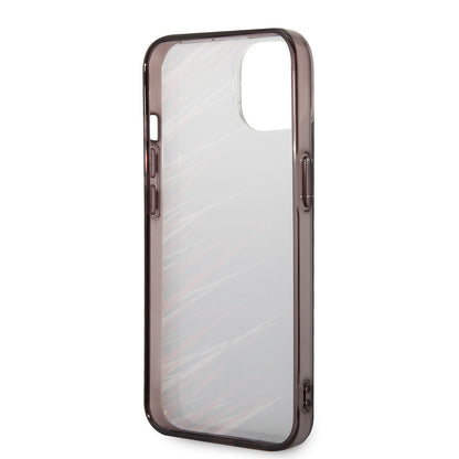 Apple iPhone 14 Kılıf Ferrari Orjinal Lisanslı Baskı Logolu Çimen Desenli Kapak Sarı