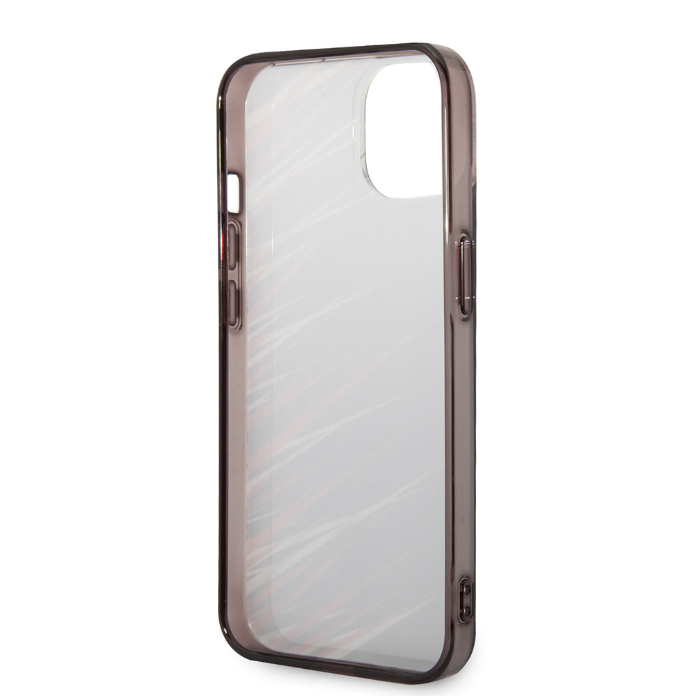 Apple iPhone 14 Kılıf Ferrari Orjinal Lisanslı Baskı Logolu Çimen Desenli Kapak Kırmızı