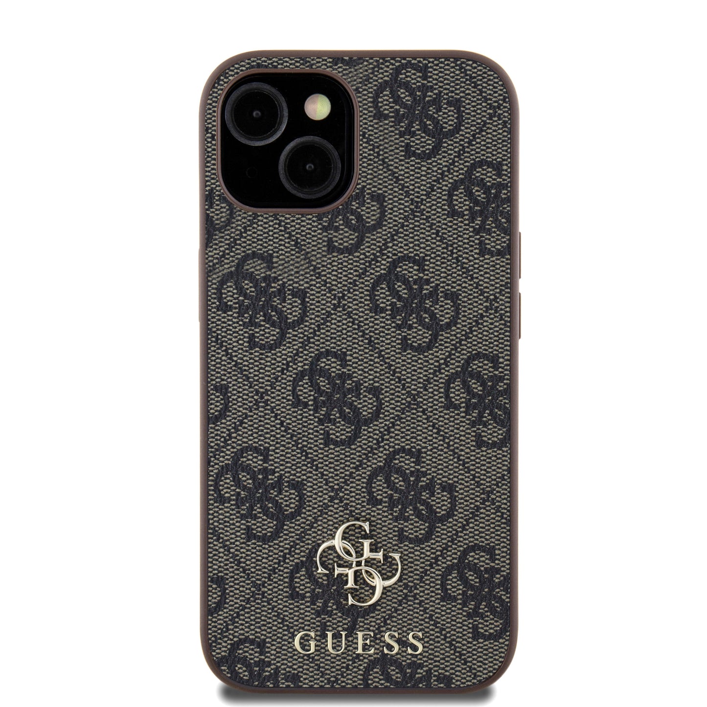 Apple iPhone 14 Kılıf Guess Orjinal Lisanslı M-safe Şarj Özellikli Small 4G Classic Kapak Siyah
