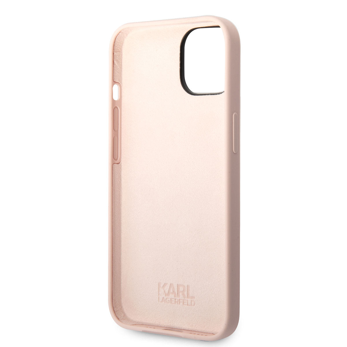 Apple iPhone 14 Kılıf Karl Lagerfeld Silikon Choupette Dizayn Kapak Pembe