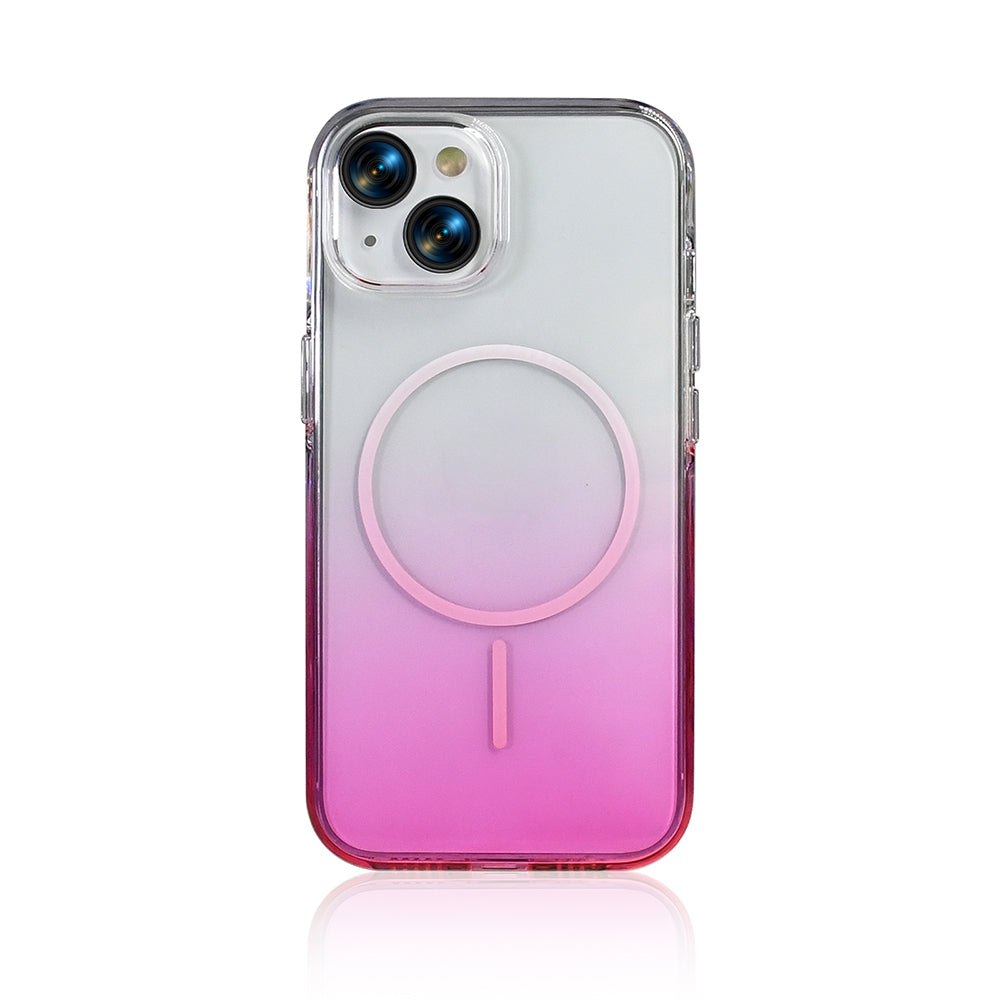 Apple iPhone 14 Kılıf M-Safe Şarj Özellikli Zore Septik Silikon Kapak Turuncu