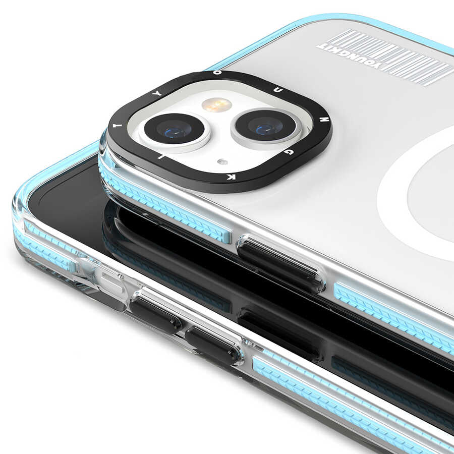 Apple iPhone 14 Kılıf M-safe Şarj Özellikli YoungKit Exquisite Serisi Kapak Siyah