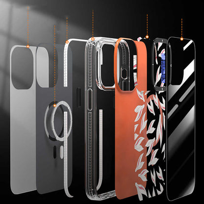 Apple iPhone 14 Kılıf M-safe Şarj Özellikli Youngkit Play Rabbit Serisi Kapak Kırmızı