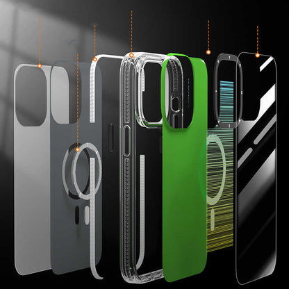 Apple iPhone 14 Kılıf M-safe Şarj Özellikli Youngkit Pure Serisi Kapak Gri