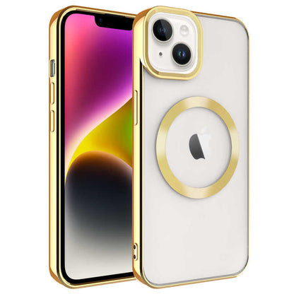Apple iPhone 14 Kılıf M-safe Wireless Şarj Özellikli Zore Setro Silikon