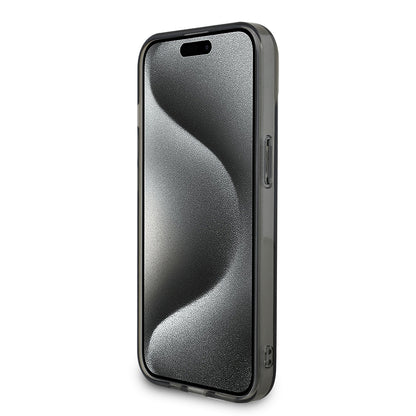 Apple iPhone 14 Kılıf Mercedes Benz Orjinal Lisanslı New Urban 3 Sert PC Paralel Çizgi Desenli Kapak Siyah