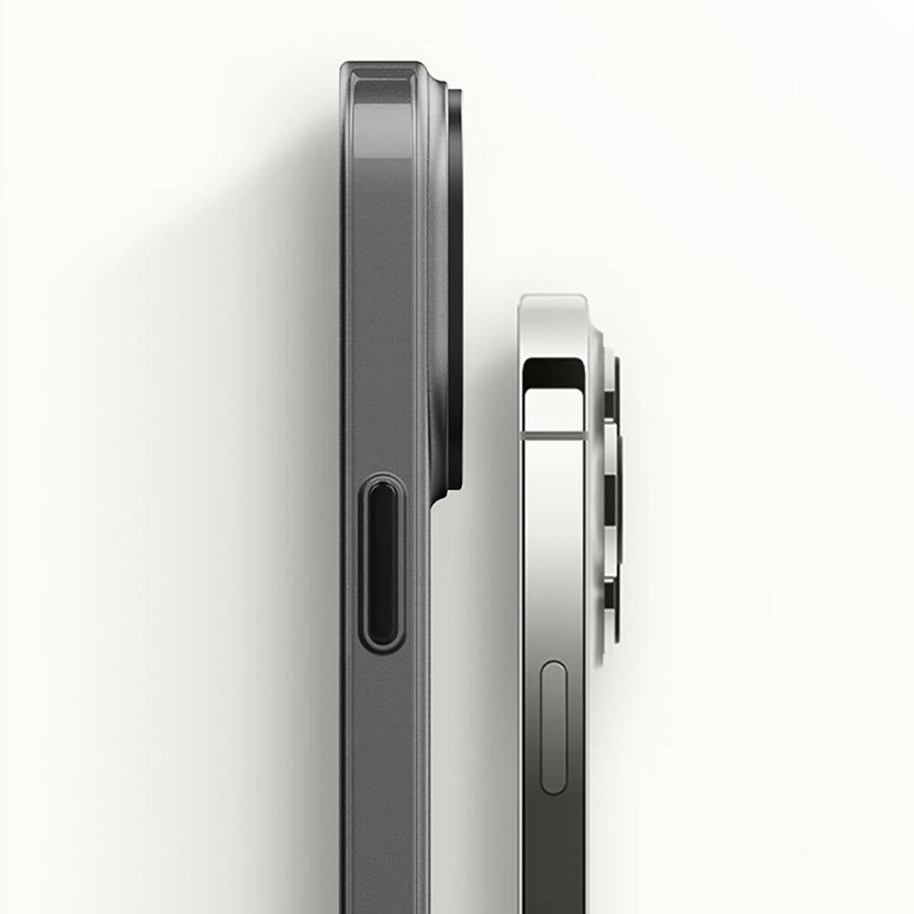 Apple iPhone 14 Kılıf Metal Kamera Çerçeveli Recci Glaze Serisi Kapak Mor