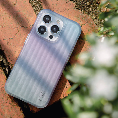 Apple iPhone 14 Kılıf Parlayan Arka Yüzey Coehl Linear Kapak Yeşil