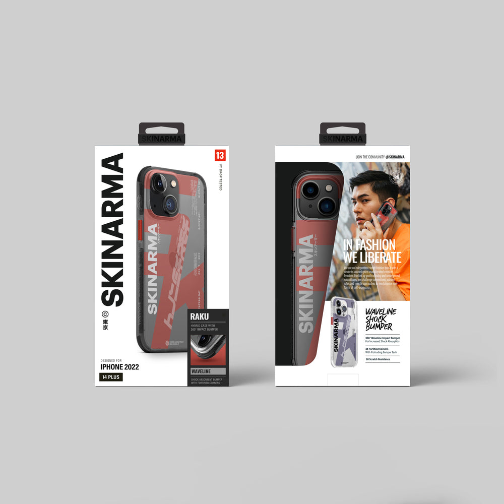 Apple iPhone 14 Kılıf SkinArma Şeffaf Airbag Tasarımlı Raku Kapak Mor