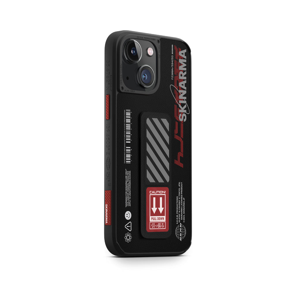 Apple iPhone 14 Kılıf SkinArma Standlı Deri Görünümlü Shingoki Kapak Kırmızı