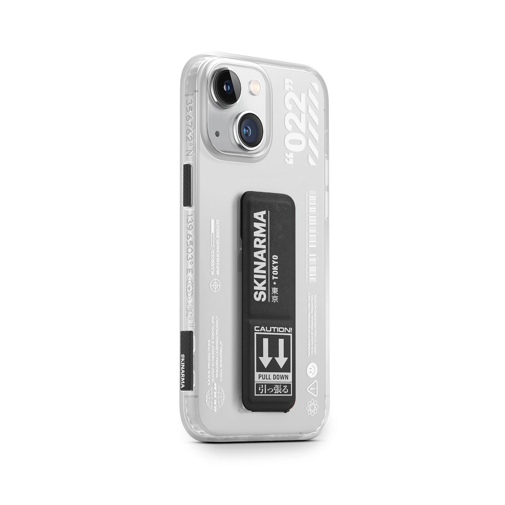 Apple iPhone 14 Kılıf SkinArma Standlı Şeffaf Tasarımlı Taihi Sora Kapak Kırmızı