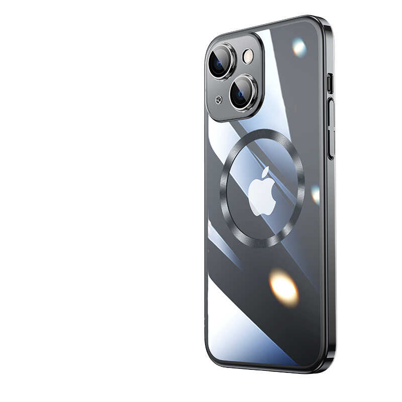 Apple iPhone 14 Kılıf Wireless Şarj Özellikli Sert PC Zore Riksos M-safe Kapak