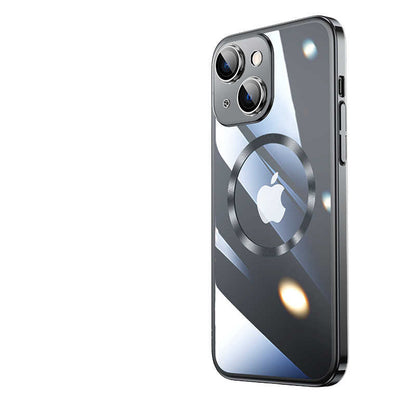 Apple iPhone 14 Kılıf Wireless Şarj Özellikli Sert PC Zore Riksos M-safe Kapak