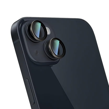 Apple iPhone 14 Plus CaseWorld Alloy Serisi Oleofobik Anti Reflective Kamera Lens Koruyucu Gümüş