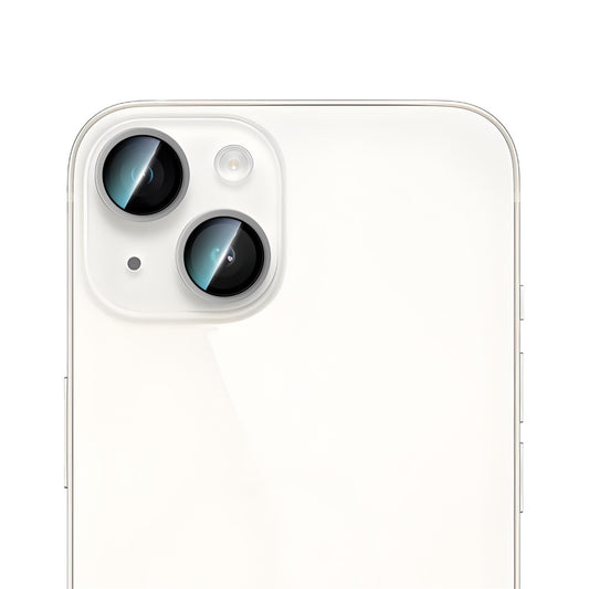 Apple iPhone 14 Plus CaseWorld Alloy Serisi Oleofobik Anti Reflective Kamera Lens Koruyucu Gümüş