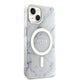 Apple iPhone 14 Plus Kılıf GUESS M-safe Şarj Özellikli Mermer Desenli Kapak