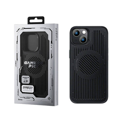 Apple iPhone 14 Plus Kılıf M-safe Şarj Özellikli Düşme Dirençli Soğutucu Benks Biliz Kapak Siyah