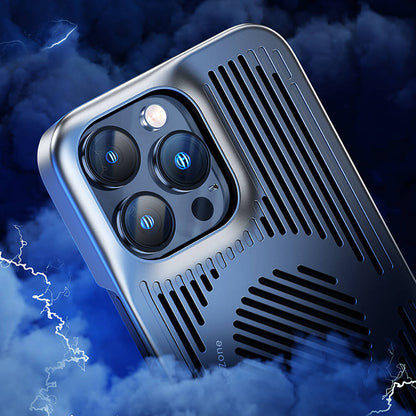 Apple iPhone 14 Plus Kılıf M-safe Şarj Özellikli Soğutucu Benks Biliz Kapak Gri